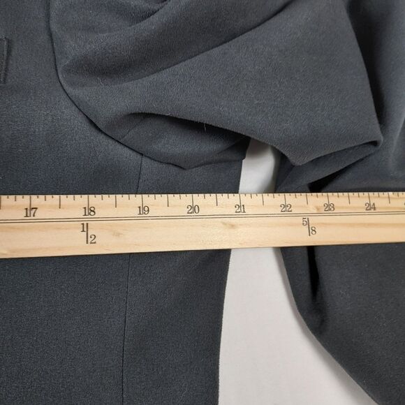 Andrew Fezza 41R Mens Black Suede Look Polyester Blazer Sport Coat Jacket - Picture 8 of 11